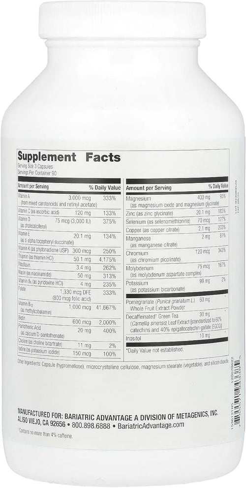 Bariatric Advantage Ultra Multi without Iron 270 Capsules