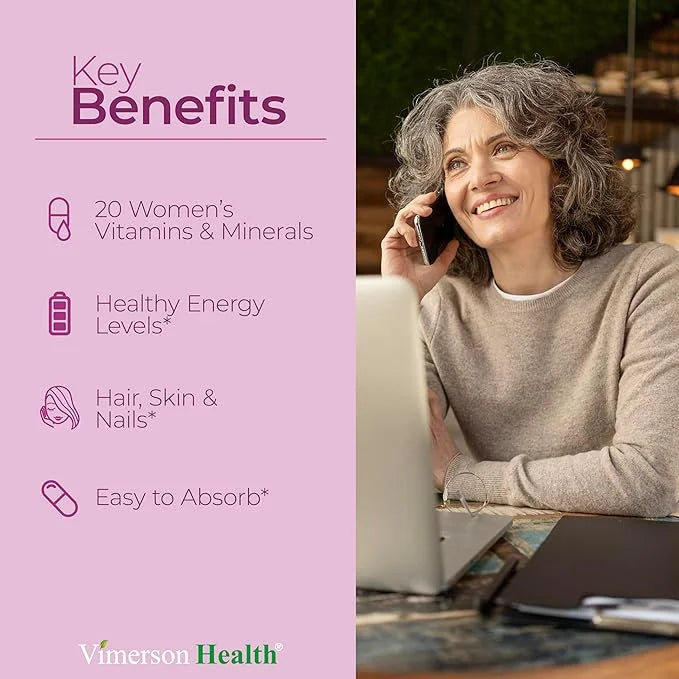 Multivitamin for Women - Daily Womens Multivitamin & Multimineral with Vitamin A, C, D, E, B12, Zinc, Iron. Vitamins for W...