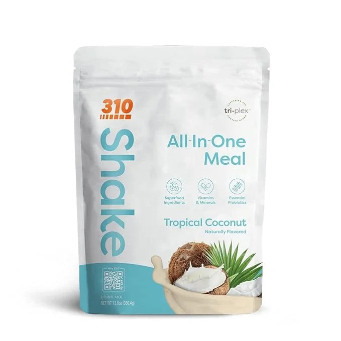 310 Nutrition Meal Replacement Shake - Fiber-Rich Vegan Superfood Blend - Low Carb, Keto & Paleo Friendly, Gluten-Free, 26...