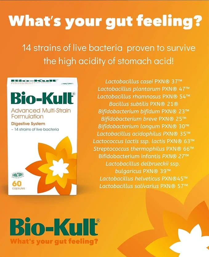 Bio-Kult Gut Health Probiotic Supplement, 14 30 Count 1)