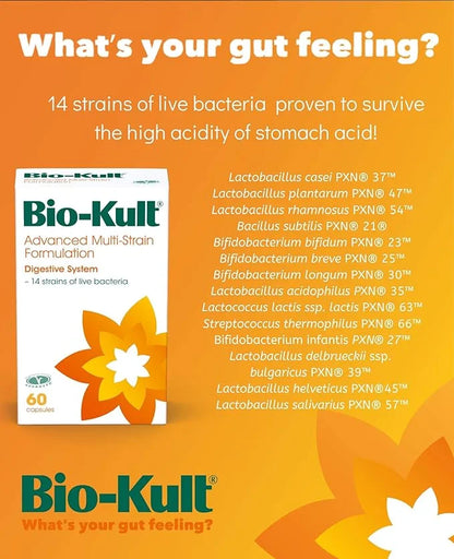 Bio-Kult Gut Health Probiotic Supplement, 14 30 Count 1)