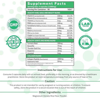 XpandAge's Bovine Collagen Peptides contain Biotin,