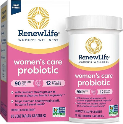 Renew Life Women's Probiotic Capsules, Supports 90 Billion 60 Ct