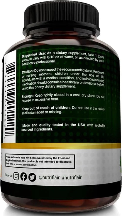NutriFlair DIM Supplement 400mg with Bioperine, 120 Capsules - Diindolylmethane - Estrogen Metabolism Support & Hormone Ba...