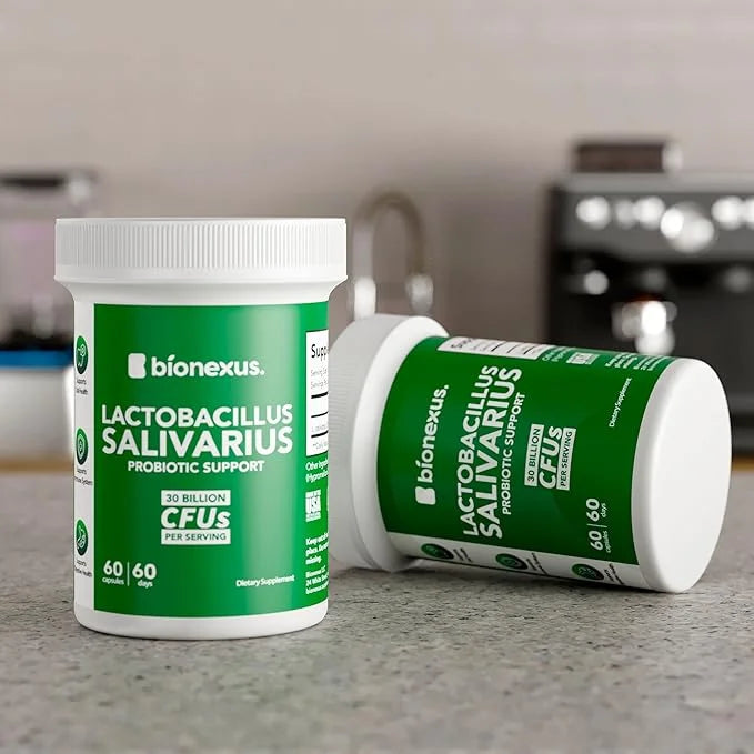Bionexus™ Lactobacillus Salivarius Dietary Supplement – 60-Count, 30 Billlion CFU Oral Probiotics Support, Oral and Digest...