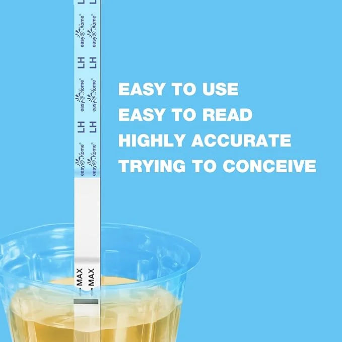 Ovulation & Pregnancy Test Strips Kit: 25 Ovulation 10 Pregnancy 35 Large 25LH + 10HCG + 35 Urine