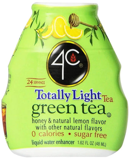 4C Sugar Free Liquid Water Enhancer, Premium Natural Flavors, 0 Calorie Drops (Green Tea, 1 Pack) - Product Image