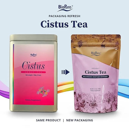 BioPure Cistus Loose Tea – Wildcrafted Cistus Incanus & Cistus Albidus Rich in Antioxidants, Polyphenols & Bioflavonoids g...