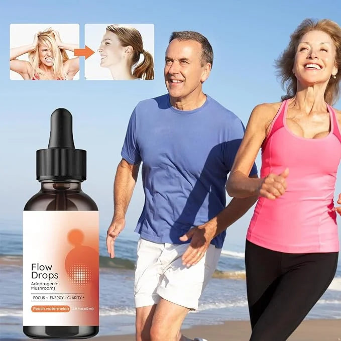 Adaptogen Mushrooms Flow Drops Focus Mental (30ml) 2pcs 2pcs