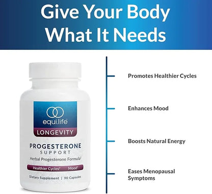 Equilife - Progesterone Support, Hormonal Balance (90 Capsules)