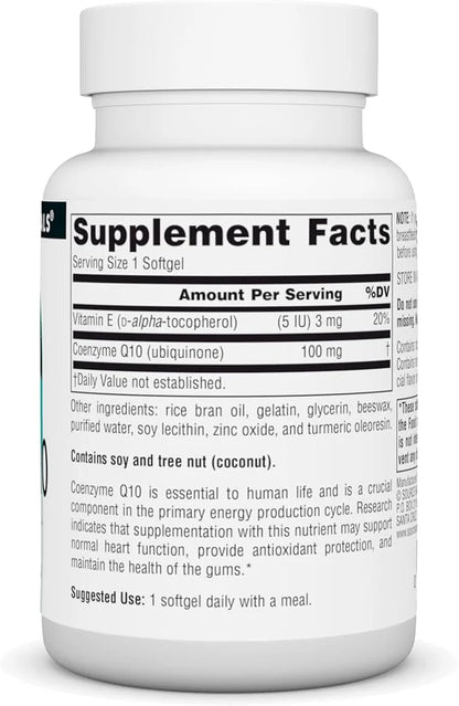 Source Naturals Coenzyme Q10 Antioxidant Support 100 mg 90 Softgels
