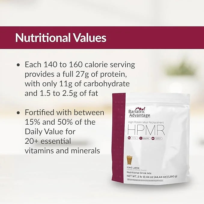 Bariatric Advantage High Protein Meal Replacement Drink Mix, Protein Powder Whey Isolate for Gastric Bypass and Sleeve Gas...