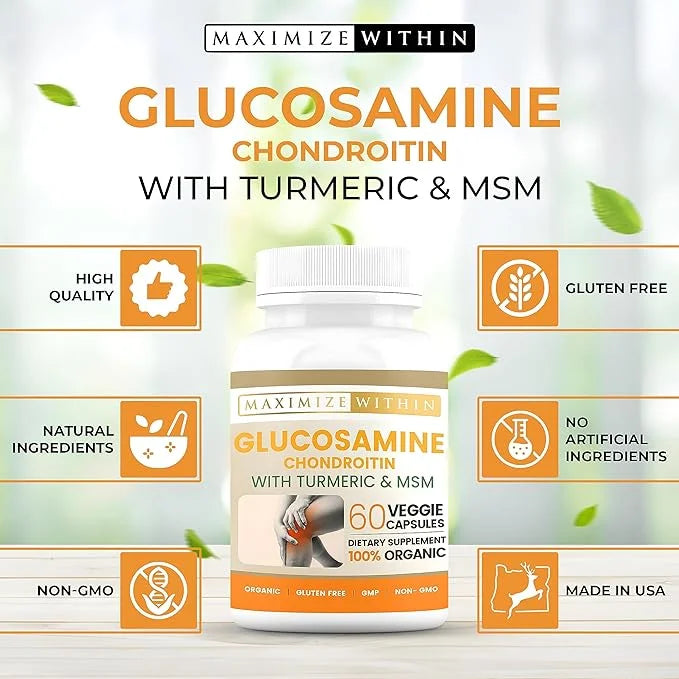 Glucosamine Chondroitin with Turmeric & MSM 60 Veggie