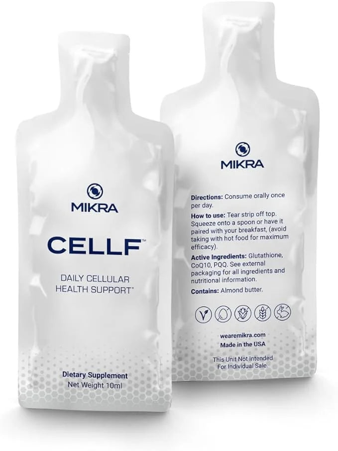 CELLF™ 2.0 Cellular Performance Supplement 30 Day CoQ10 PQQ 10ml Each