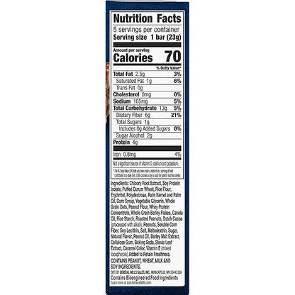 Fiber One 70 Calorie Chocolate Peanut Butter, 5 Bars - Product Image