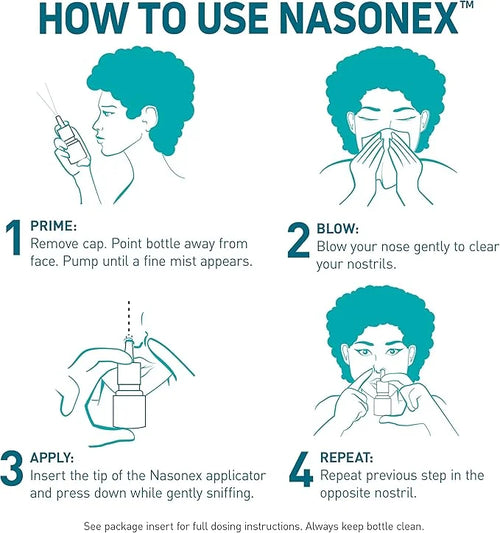 Nasonex 24HR Allergy Nasal Spray, Allergy 120 Spray