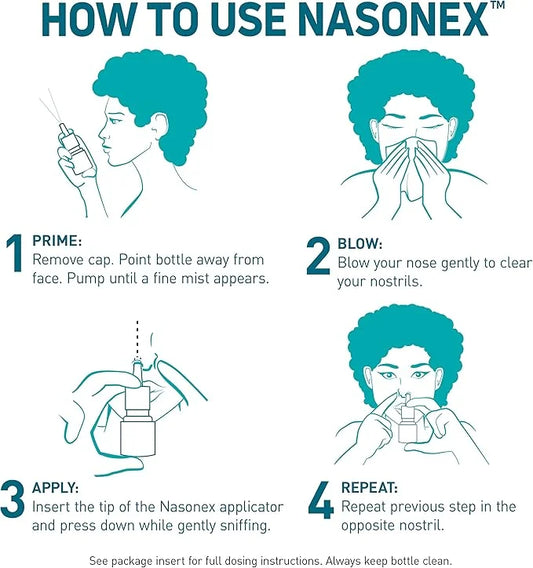 Nasonex 24HR Allergy Nasal Spray, Allergy 120 Spray