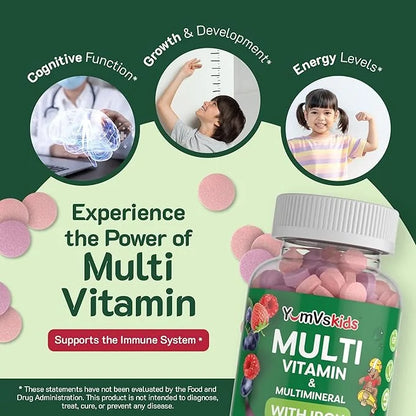 YumVs Complete Kids Multivitamin with Iron 2 Year (120 Tablets)