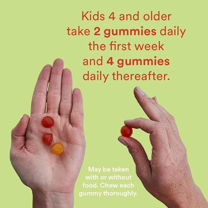 SmartyPants Kids Multivitamin Gummies and Fiber 3 Fish D3, C, B12, B6, B6, Vitamin 120 Count (30 Day