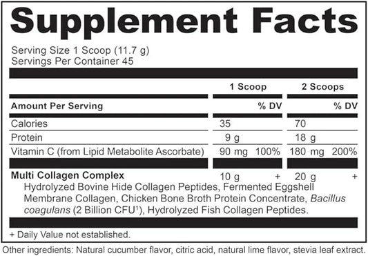 Ancient Nutrition Collagen Powder Protein, Multi 18.6oz