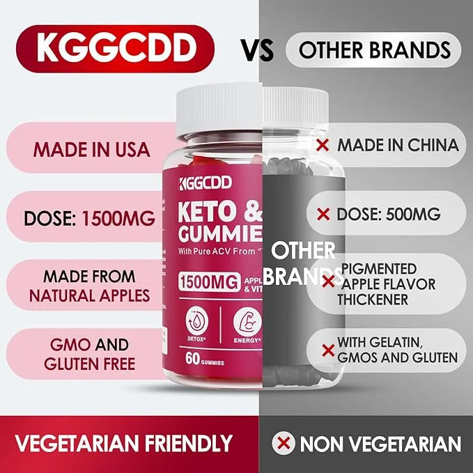 Keto ACV Gummies Advanced Weight - L0ss-,- Keto Gummy Supplement for Women and Men, with 1500MG Apple Cider Vinegar & Vita...