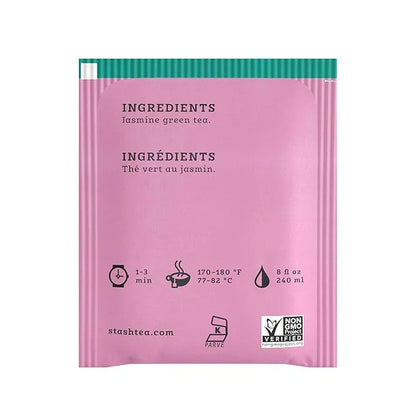 Stash Tea Jasmine Blossom Green Tea - Caffeinated, Non-GMO Project Verified Premium Tea with No Artificial Ingredients, 20...