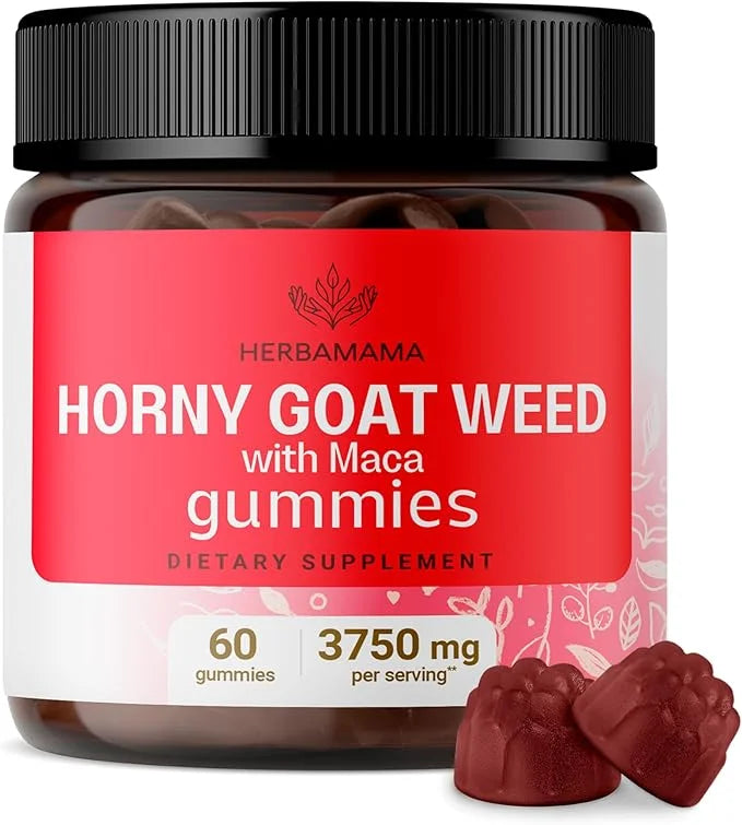 HERBAMAMA Horny Goat Weed Gummies 60 Vegan