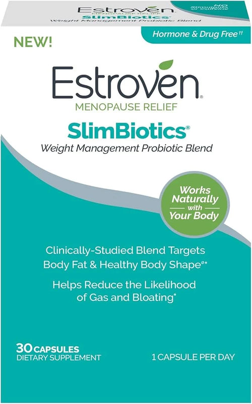 Estroven SlimBiotics, Weight Management Menopause Supplements 30 Capsules,