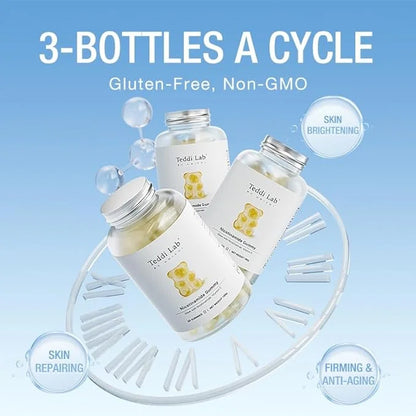 Unichi Nicotinamide Gummy, Flush Free Vitamin B3 with 60 Count