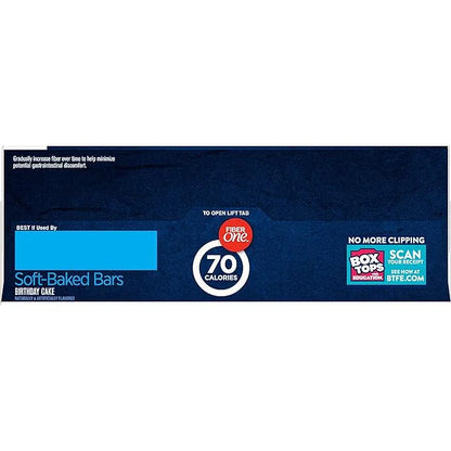 Fiber One 70 Calorie Soft-Baked Bars, Birthday Cake, Snack Bars, 12 ct (Pack of 2) - Product Image