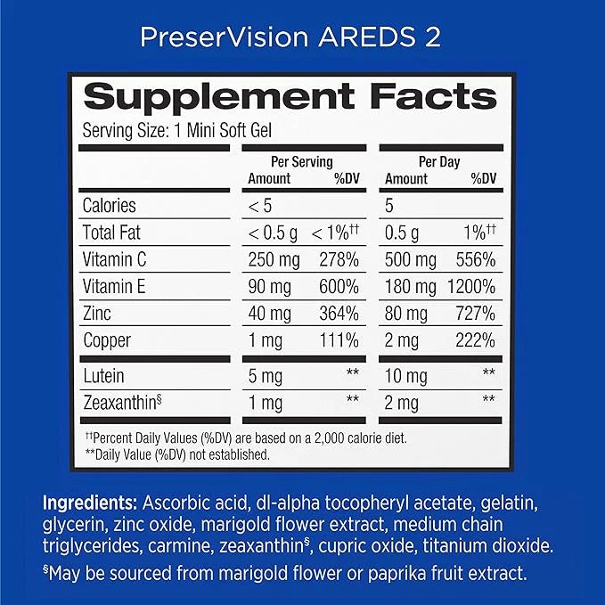 PreserVision AREDS 2 Eye Vitamin & 60 Chewable