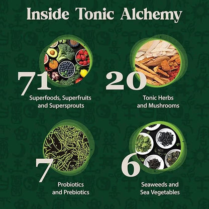 Dragon Herbs Tonic Alchemy Greens Superfood Powder 91 Ingredients