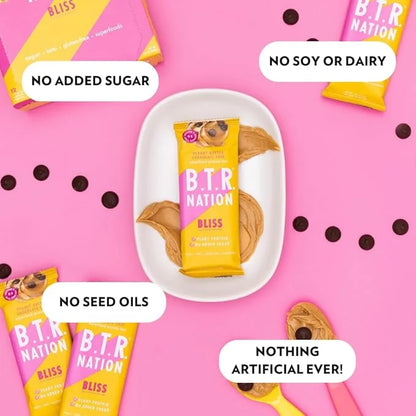 Vegan Keto Superfood Protein Bars, by B.T.R. - Low Carb, Plant Based, Gluten Free |12 Bars| Free of Sugar Alcohols & Boost...
