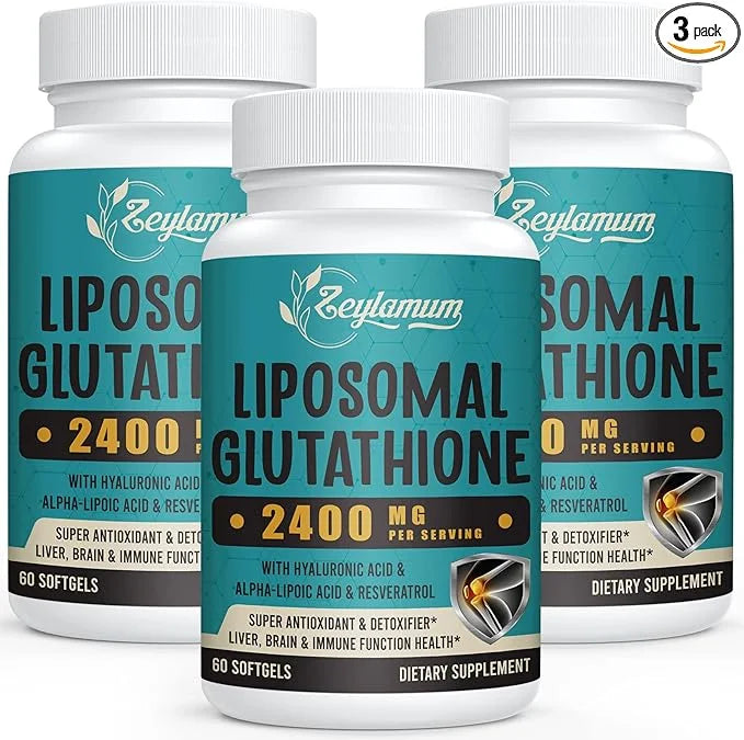 2400 MG Liposomal Glutathione Softgels, Max 180 Softgels