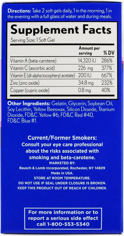 PreserVision Eye Vitamin & Mineral Supplement, 120 Count 1) Packaging