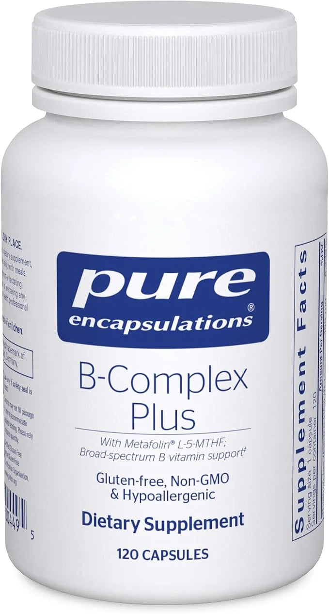 Pure Encapsulations B-Complex Plus B12 & 120 Capsules