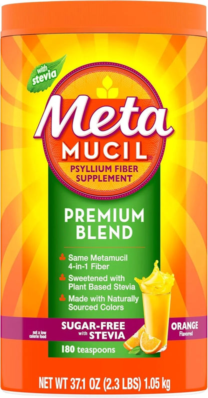 Metamucil Premium Blend, 4-in-1 Fiber Supplement 180 teaspoons