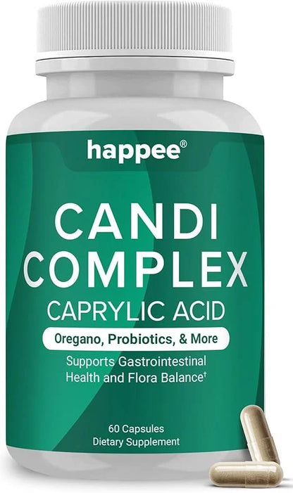 Candida Cleanse - Candida Complex Anti Overgrowth Support with Caprylic Acid, Oregano & Probiotics for Yeast Balance – Sup...