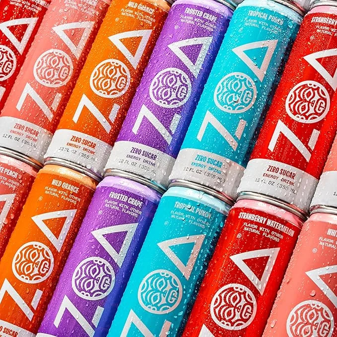 ZOA Zero Sugar Energy Drinks, Green Apple - Sugar Free with Electrolytes, Healthy Vitamin C, Amino Acids, Essential B-Vita...