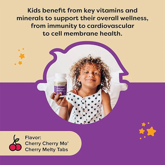 Renzo's Picky Eater Kids Multivitamin with Iron D3 & K2 and 60 Sugar-Free