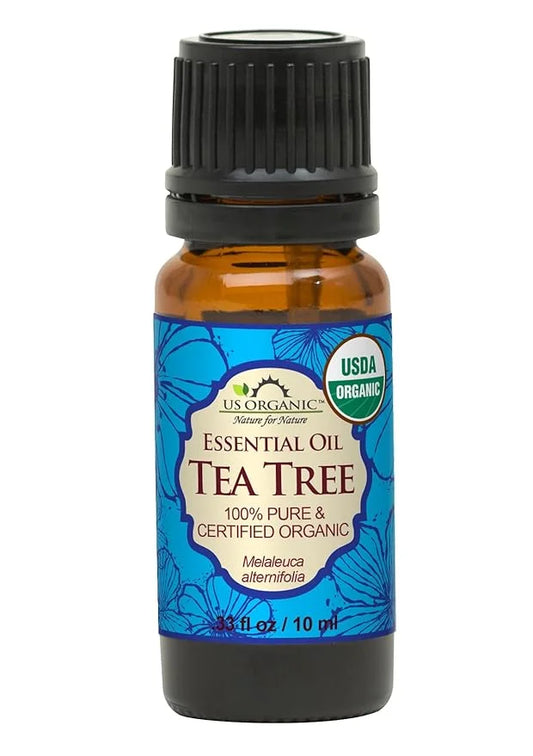 US Organic 100% Pure Tea Tree Essential Oil - USDA Certified Organic, Steam Distilled, Sourced from South Africa, Undilute...