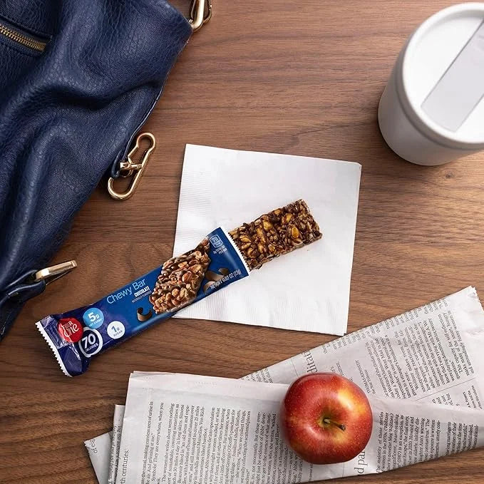 Fiber One 80 Calorie Chewy Bars, Chocolate Peanut Butter, Snack Bars, 5 Ct, 4.1 oz - Product Image