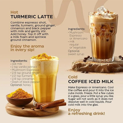 Mushroom Coffee - 9 Mushroom Adaptogen 105 Servings