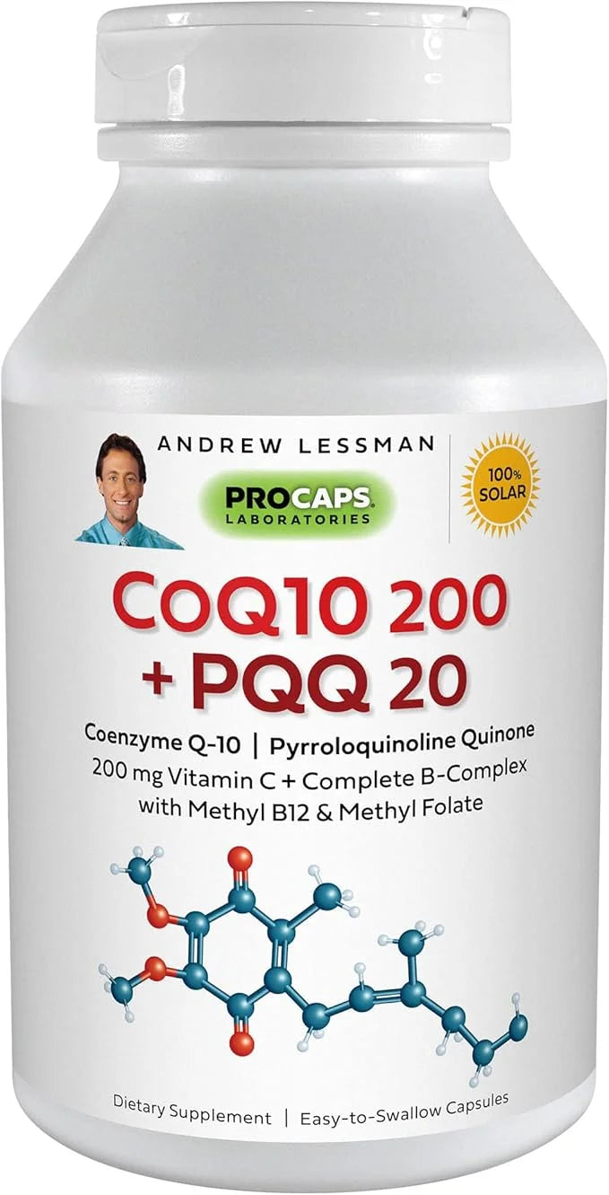 ANDREW LESSMAN Coenzyme Q-10 200 Plus 20-120 Capsules CoQ10 Levels,