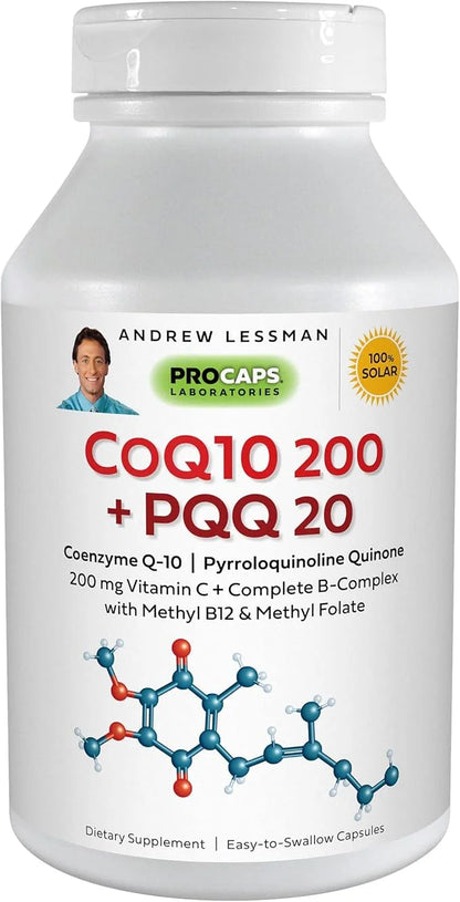 ANDREW LESSMAN Coenzyme Q-10 200 Plus 20-120 Capsules CoQ10 Levels,