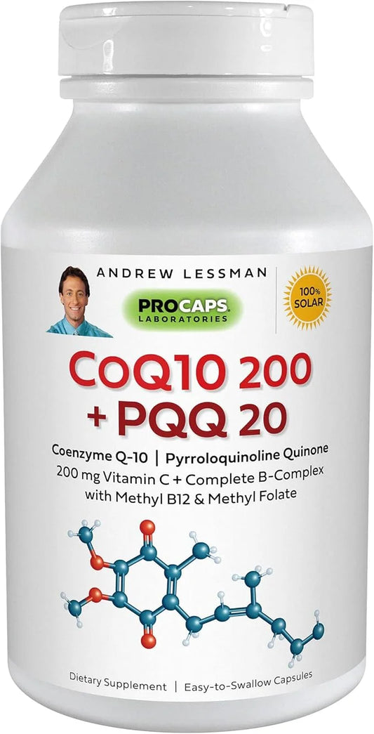 ANDREW LESSMAN Coenzyme Q-10 200 Plus 20-120 Capsules CoQ10 Levels,