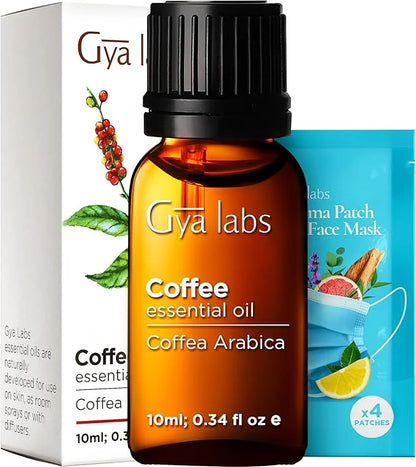 Gya Labs Coffee Essential Oil for Diffusers - 0.34 Fl Oz - 100% Pure Natural Coffee Oil for Hair, Skin, Aromatherapy Fragr...