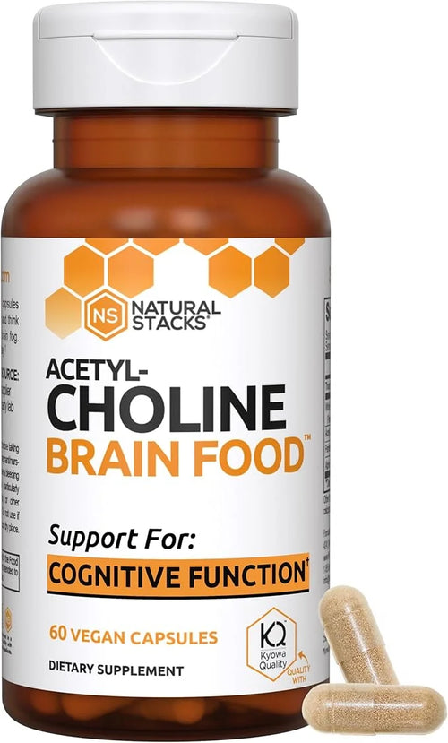 Acetylcholine Brain Food - Acetyl L-Carnitine & Alpha GPC Supplement - Supports Production of Acetylcholine - Neurotransmi...