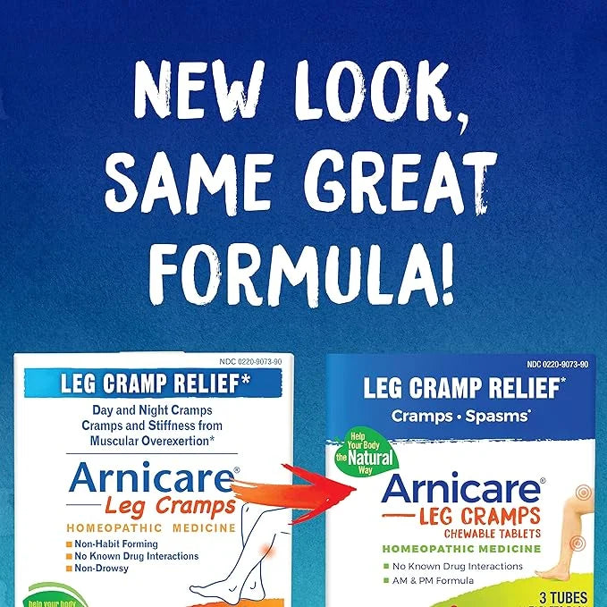 Boiron Arnicare Leg Cramps for Day and Night Relief from Cramping and Stiffness in Feet or Calves - 33 Tablets - Product I...