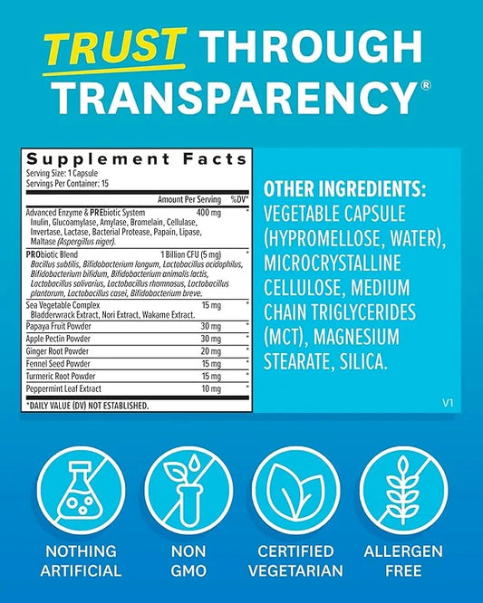 Zenwise Health Digestive Enzymes for Gut Health -15 CT